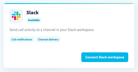 Slack integration