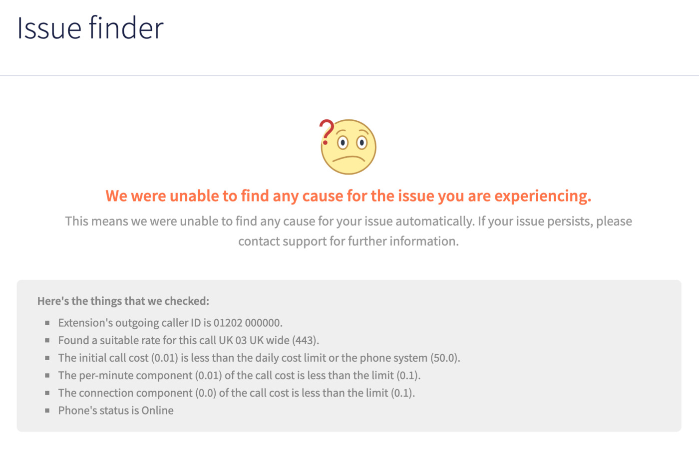 Issue Finder (Outbound)