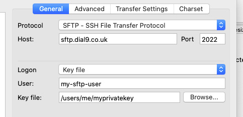 Filezilla - SFTP