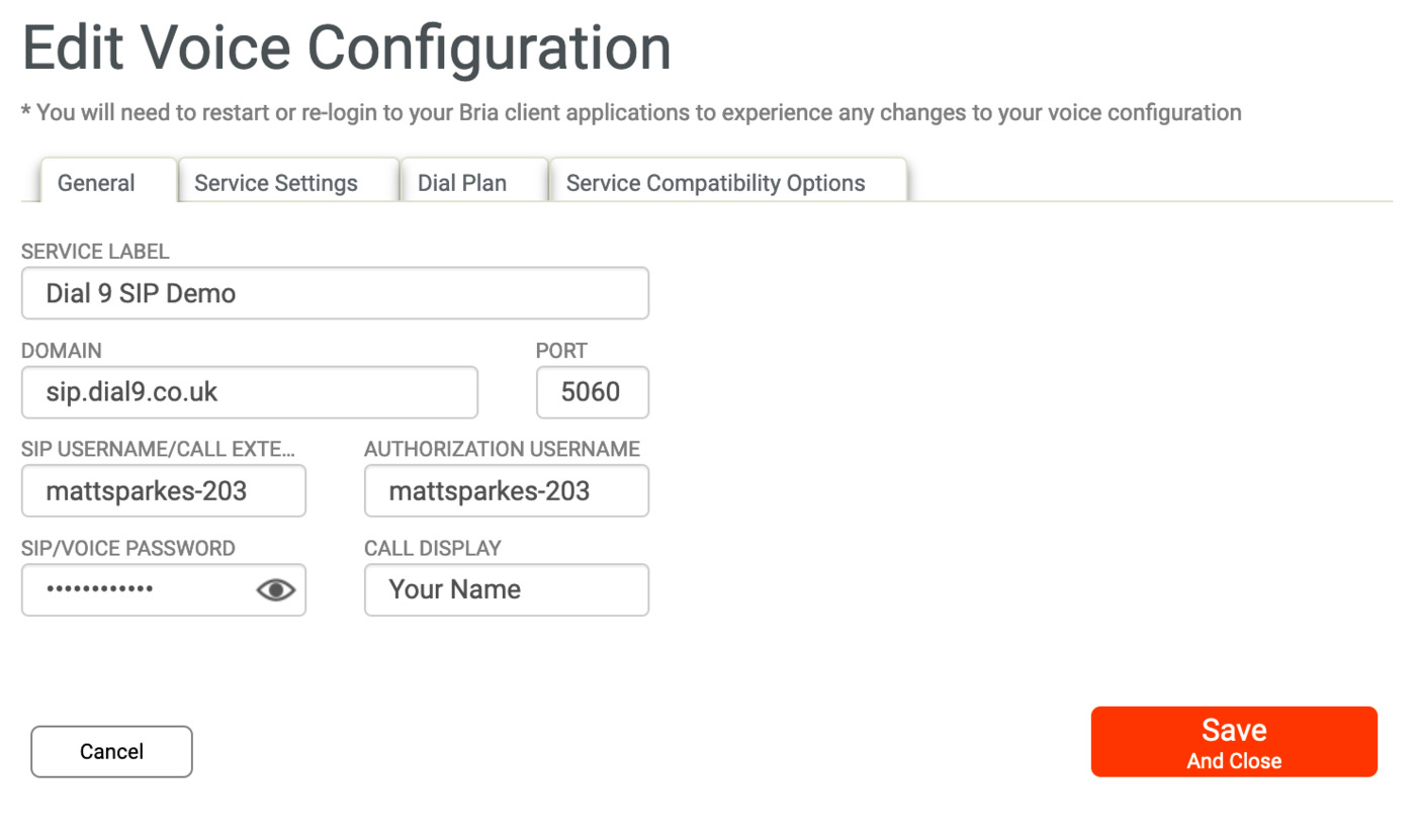 Bria edit voice configuration