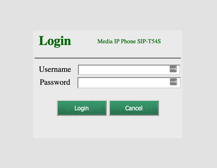 Yealink login