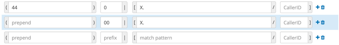 FreePBX Dial Pattern