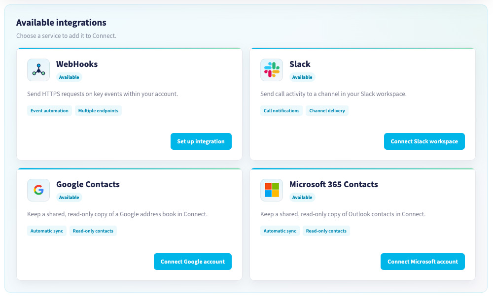 Integrations