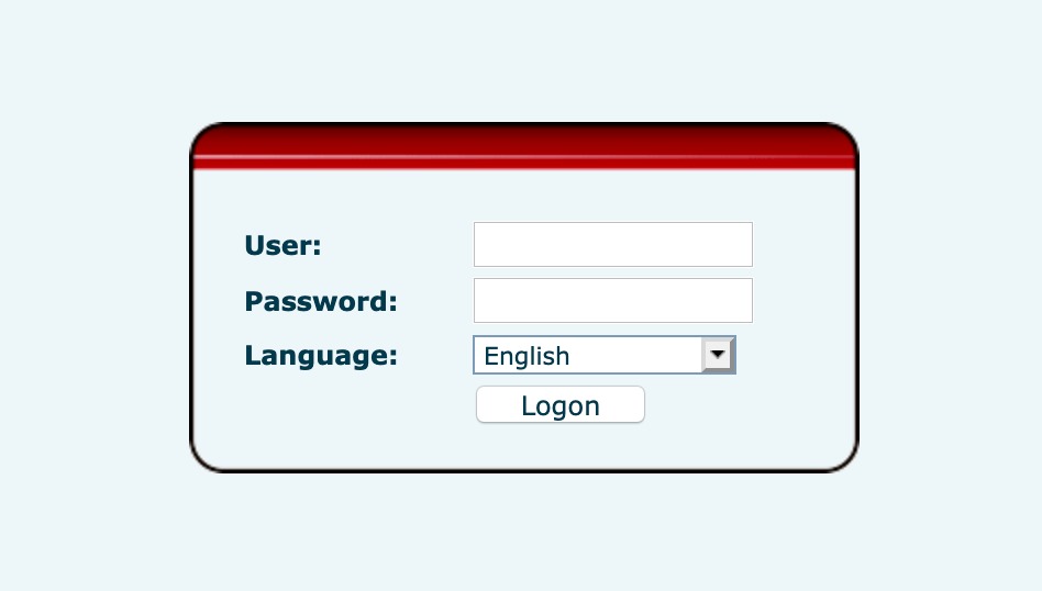 Fanvil web UI login